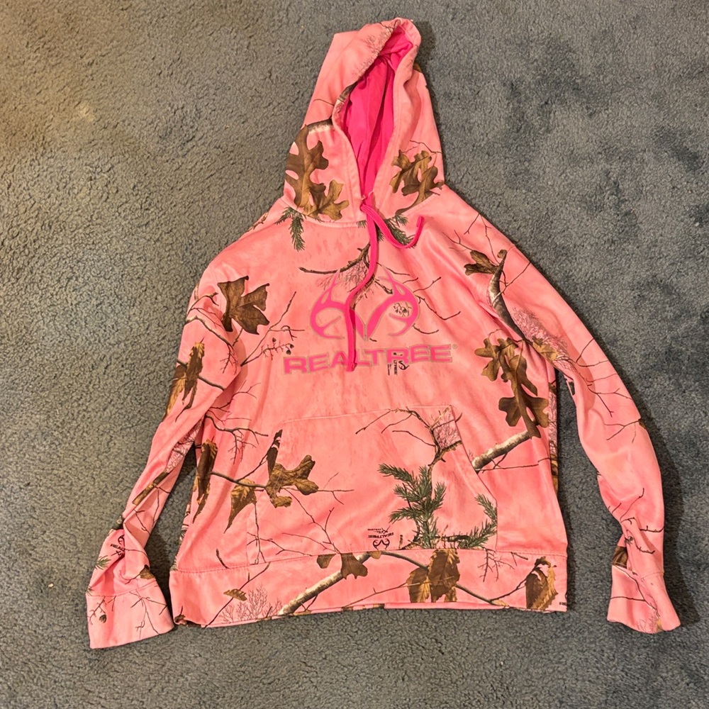 Realtree Pink and Brown Camouflage Hoodie